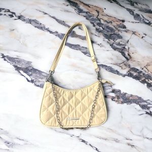 Bershka Cream Shoulder Bag.